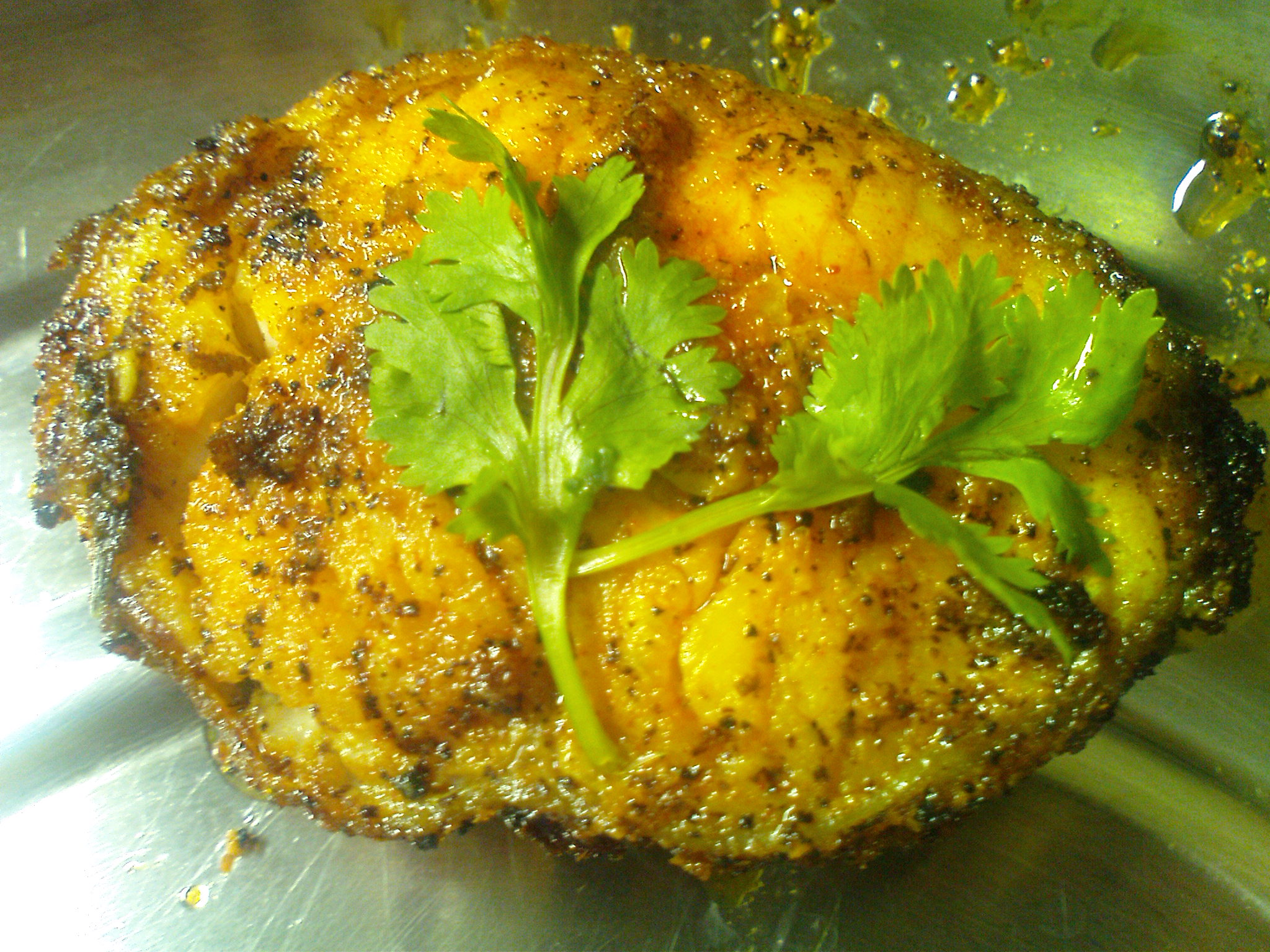 Fish coconut chilly fry picture